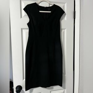 Ann Taylor Classic Black Midi Dress